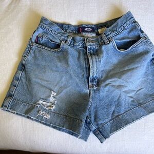 BONGO Blue Jean Shorts Distressed Cut-Off Style